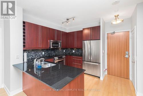 304 - 88 Broadway Avenue, Toronto, ON - Indoor Photo Showing Kitchen With Stainless Steel Kitchen With Double Sink