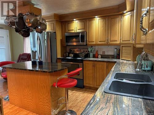 140 De L'Église Road, Lac Baker, NB - Indoor Photo Showing Kitchen With Double Sink