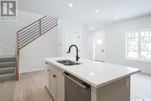 1308 14Th Street E, Saskatoon, SK - Indoor Photo Showing Kitchen With Double Sink