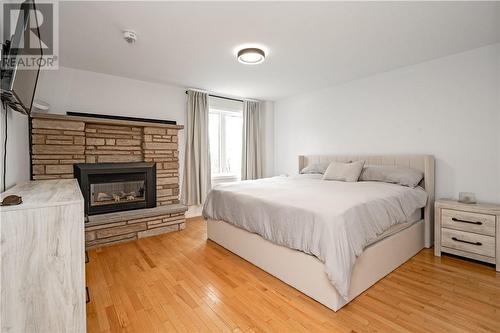 1188-1190 Rideau Street, Sudbury, ON - Indoor Photo Showing Bedroom With Fireplace