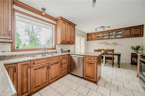 11 Coachman Crescent, Hamilton, ON - Indoor Photo Showing Kitchen With Double Sink