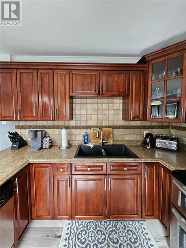 5 Covages Lane, Freshwater, NL - Indoor Photo Showing Kitchen With Double Sink