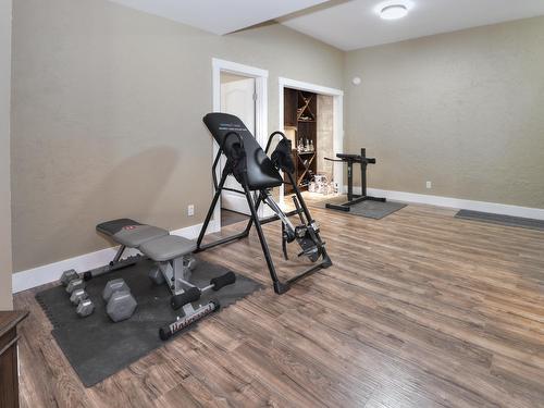 630 Green Road, Canal Flats, BC - Indoor Photo Showing Gym Room