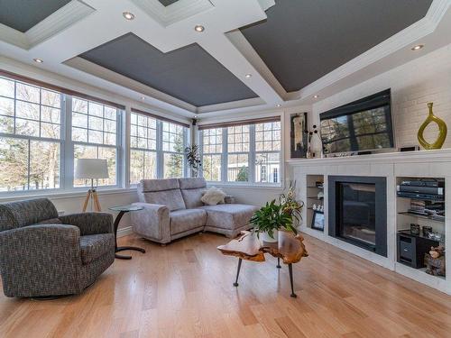 Overall view - 3320 Rue De La Rocaille, Sherbrooke (Brompton/Rock Forest/Saint-Élie/Deauville), QC - Indoor Photo Showing Living Room With Fireplace