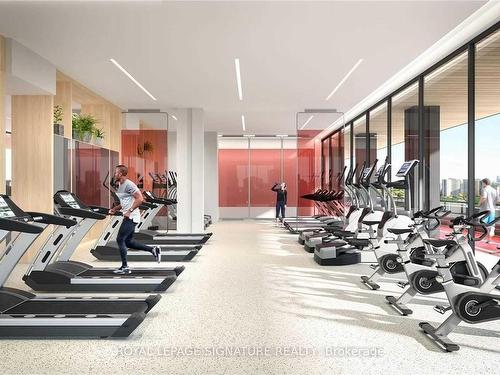 3209-19 Western Battery Rd, Toronto, ON - Indoor Photo Showing Gym Room