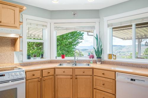 7119 Grey Canal Road, Vernon, BC - Indoor Photo Showing Kitchen With Double Sink