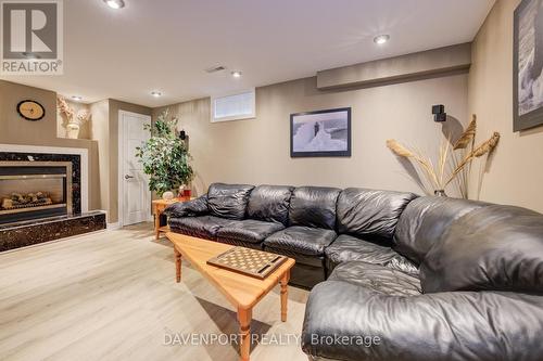 101 Elaine Drive, Orangeville, ON - Indoor Photo Showing Living Room With Fireplace