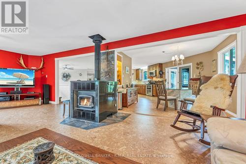 1207 County 23 Road, Alnwick/Haldimand, ON - Indoor Photo Showing Other Room With Fireplace