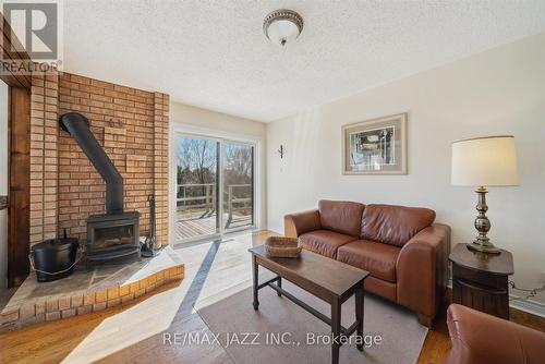 8733 Leskard Road, Clarington, ON - Indoor Photo Showing Living Room With Fireplace