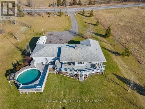 987 Highway 62 Road, Prince Edward County, ON - Outdoor With Above Ground Pool With View