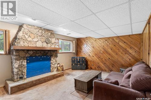 230 Whitecap Crescent, Saskatoon, SK - Indoor Photo Showing Living Room With Fireplace