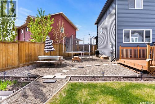 4546 Green Poplar Lane, Regina, SK - Outdoor With Deck Patio Veranda With Exterior