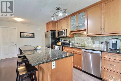 208 1901 1 1/2 Avenue W, Prince Albert, SK - Indoor Photo Showing Kitchen With Stainless Steel Kitchen