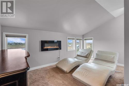 Backwater Creek Acreage, Meadow Lake Rm No.588, SK - Indoor Photo Showing Living Room With Fireplace