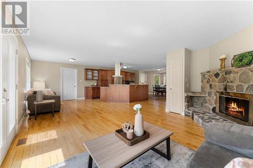 40 Blue Danube Way, Pembroke, ON - Indoor Photo Showing Living Room With Fireplace