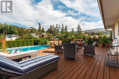4479 Wasilow Road, Kelowna, BC - Outdoor With Above Ground Pool With Deck Patio Veranda With Exterior