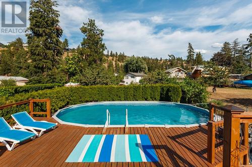 4479 Wasilow Road, Kelowna, BC - Outdoor With Above Ground Pool With Backyard