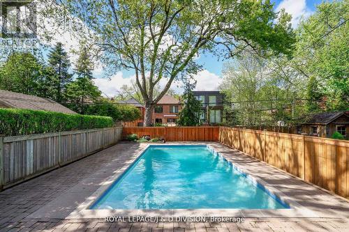 554 Briar Hill Avenue, Toronto, ON - Outdoor With In Ground Pool With Backyard