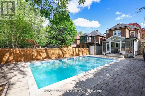 554 Briar Hill Avenue, Toronto, ON - Outdoor With In Ground Pool With Backyard