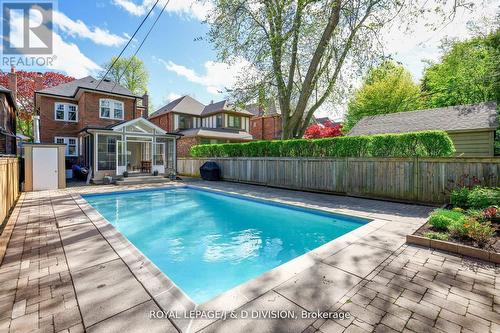 554 Briar Hill Avenue, Toronto, ON - Outdoor With In Ground Pool With Deck Patio Veranda With Backyard