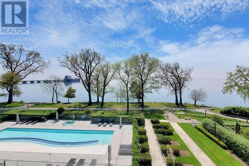 417 - 3500 Lakeshore Road W, Oakville, ON - Outdoor With In Ground Pool With View