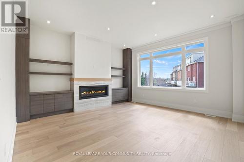 2 Bunn Court, Aurora, ON - Indoor With Fireplace