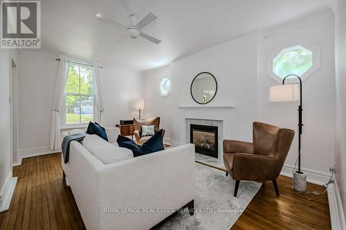 35 Mary Street, Milton, ON - Indoor Photo Showing Living Room With Fireplace