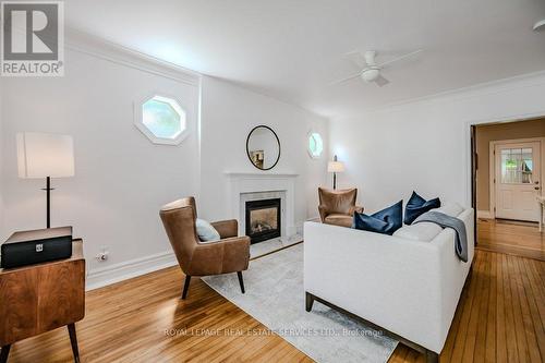 35 Mary Street, Milton, ON - Indoor Photo Showing Living Room With Fireplace