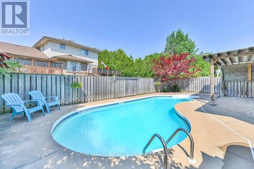 44 Britton Place, Belleville, ON - Outdoor With In Ground Pool With Deck Patio Veranda