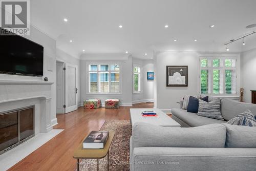 33 Welland Avenue, Toronto, ON - Indoor Photo Showing Living Room With Fireplace