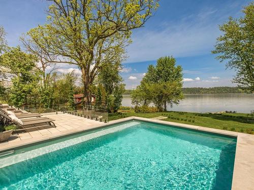 Piscine - 296 Rue Main, Hudson, QC - Outdoor With In Ground Pool With View