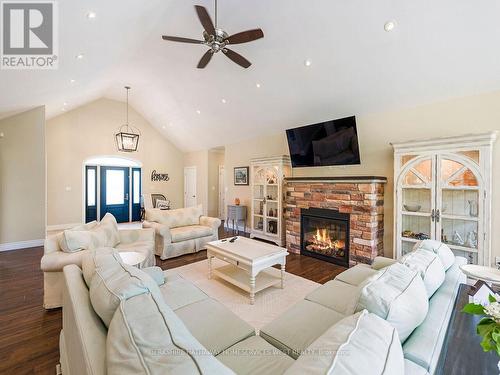 373 Creek View Road, Kawartha Lakes, ON - Indoor Photo Showing Living Room With Fireplace