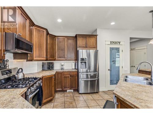 4145 Solana Place, West Kelowna, BC - Indoor Photo Showing Kitchen With Stainless Steel Kitchen With Double Sink