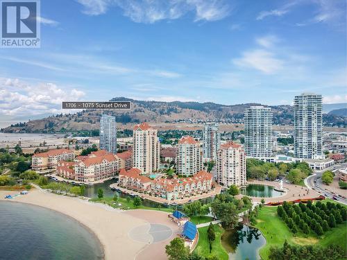 1075 Sunset Drive Unit# 1706, Kelowna, BC - Outdoor With Body Of Water With View
