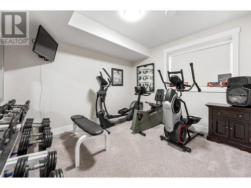 9443 Ledgestone Road, Lake Country, BC - Indoor Photo Showing Gym Room