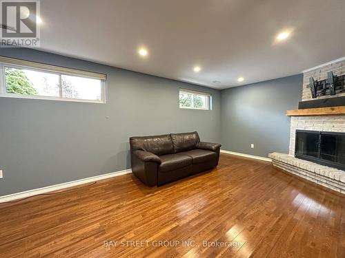 49 Howland Drive, Kitchener, ON - Indoor Photo Showing Basement With Fireplace
