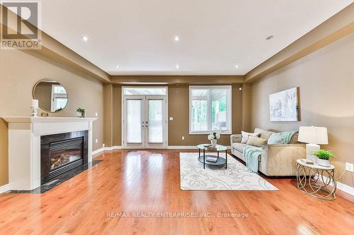 491 Mcroberts Avenue, Toronto, ON - Indoor Photo Showing Living Room With Fireplace