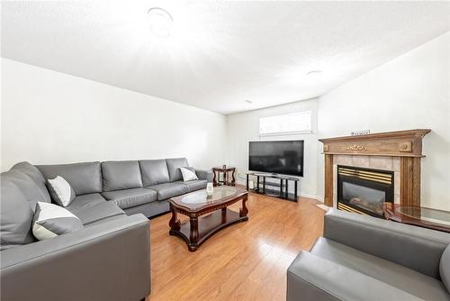 38 Meadowpoint Drive, Hamilton, ON - Indoor Photo Showing Living Room With Fireplace
