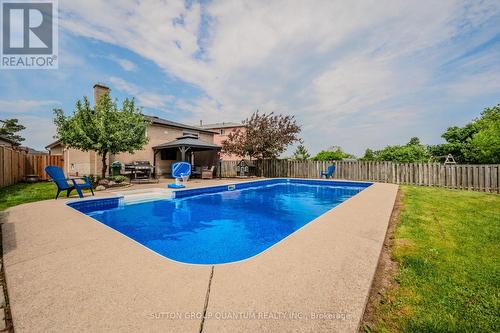 23 Regis Court, Hamilton, ON - Outdoor With In Ground Pool With Backyard