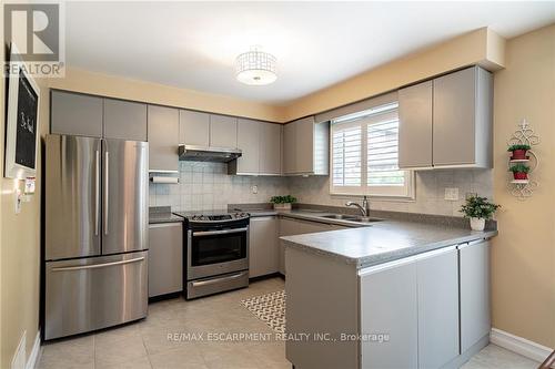 116 Courtland Avenue, Hamilton, ON - Indoor Photo Showing Kitchen With Stainless Steel Kitchen With Double Sink