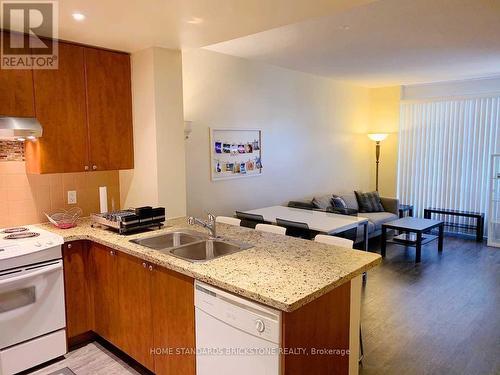 908 - 85 Bloor Street E, Toronto, ON - Indoor Photo Showing Kitchen With Double Sink