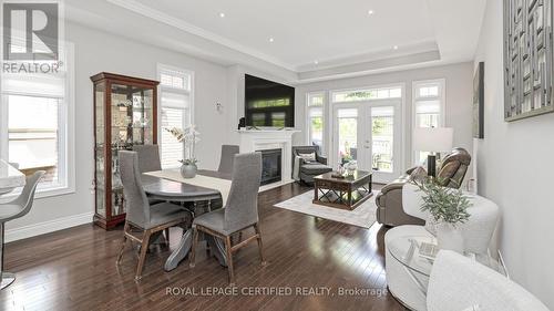 15 Hillcrest Drive, New Tecumseth, ON - Indoor Photo Showing Dining Room With Fireplace