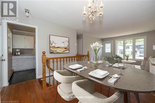 Photo is virtually staged. For illustrative purposes only. - 565 24Th Street W, Owen Sound, ON - Indoor Photo Showing Dining Room