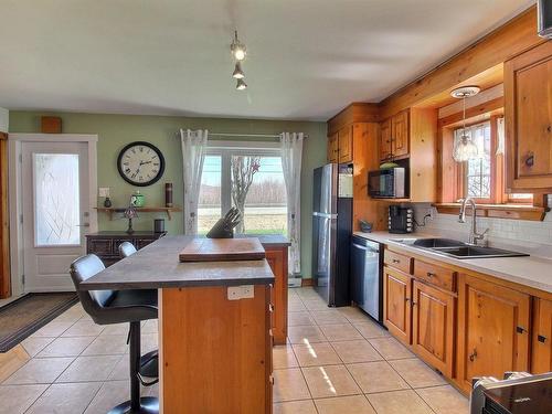 Cuisine - 717 Route 116, Danville, QC - Indoor Photo Showing Kitchen With Double Sink