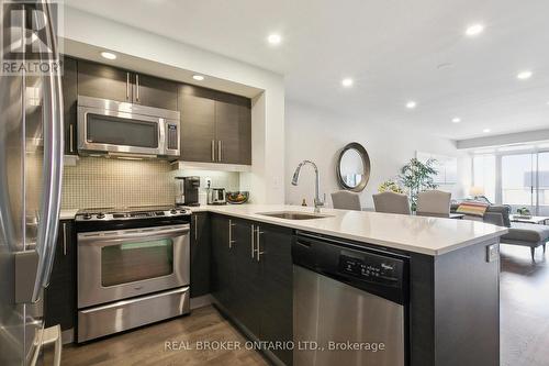 701 - 85 East Liberty Street, Toronto, ON - Indoor Photo Showing Kitchen With Stainless Steel Kitchen With Upgraded Kitchen