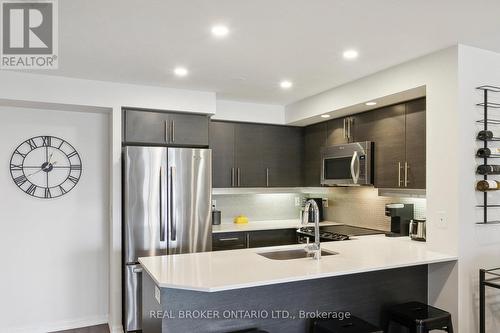 701 - 85 East Liberty Street, Toronto, ON - Indoor Photo Showing Kitchen With Stainless Steel Kitchen With Double Sink With Upgraded Kitchen