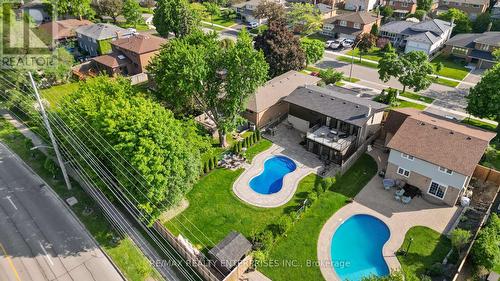 3607 Swirlingleaves Crescent, Mississauga, ON - Outdoor With In Ground Pool With Deck Patio Veranda With View