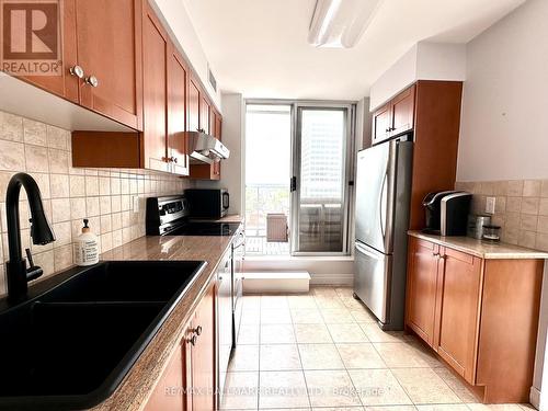 1902 - 43 Eglinton Avenue E, Toronto, ON - Indoor Photo Showing Kitchen With Double Sink