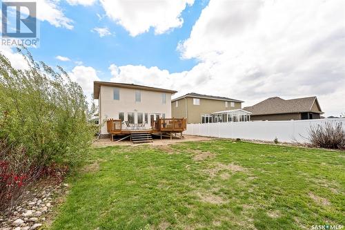 233 Wood Lily Drive, Moose Jaw, SK - Outdoor With Deck Patio Veranda With Backyard With Exterior