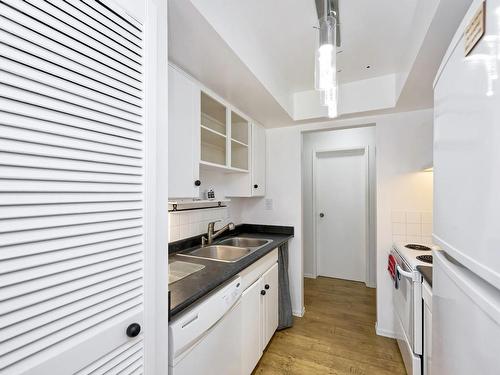 101-1021 Collinson St, Victoria, BC - Indoor Photo Showing Kitchen With Double Sink